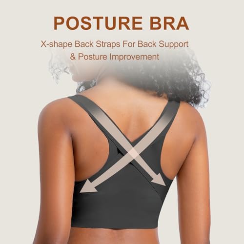Posture Bra for Women Wireless Push Up Bralette Full Coverage Back Support Brasieres
