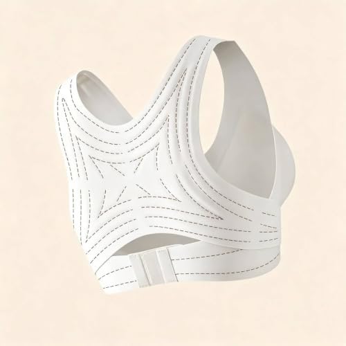Posture Corrector Bras Women Front Closure Cross Back Wireless Posture Bra