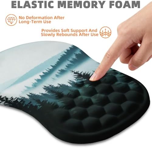 Ergonomic Mouse Pad Wrist Support for Carpal Tunnel Pain Relief