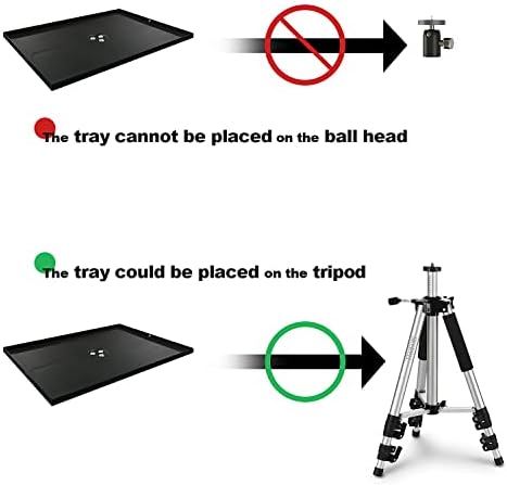 SKERELL Projector Stand Tripod Adjustable: Universal Laptop Standing Height from 17" to 48" with Tray Ball Head Carry Bag for Computer Camera