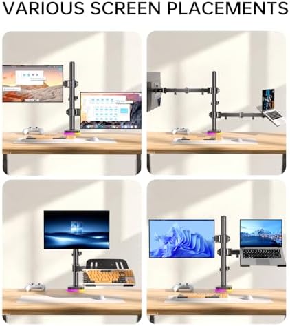 Afaloona RGB Monitor & Laptop Stand with USB Hub, Charging & Data Transfer