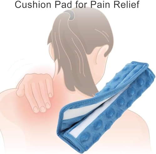 Cushioned Arm Sling Padding for Neck Slim Sling Pad Neck Strap Cushion Comfort Shoulder Support Rotator Cuff Surgery Arm Immobilizer Brace Carry Padded Cover Pillow Wrist Hand Injury, 2Pcs Denim Blue