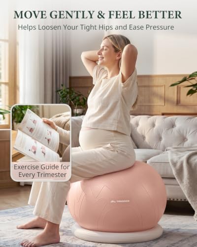 Trideer Exercise Ball Chair – Yoga Ball Chair for Office, Pregnancy & Home
