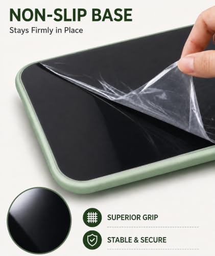 eulps Mouse Pad with Wrist Rest, Ergonomic Memory Foam Mousepad with Soft Wrist Support, Non-Slip PU Base, Smooth Surface for Office, Pain Relief for Laptop & Gaming (Sage Green)