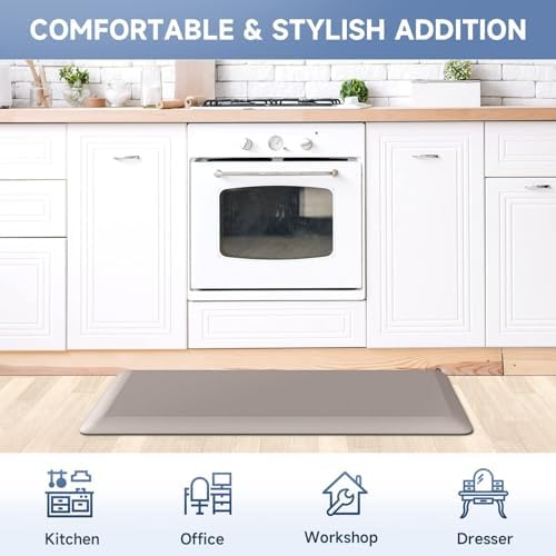 4/5 Inch Thick Kitchen Mats for Floor, StepRite Kitchen Rug for Standing