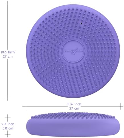BouncyBand Wiggle Seat, Purple, 1-Pack – Small 10.75” D x 2.5” H