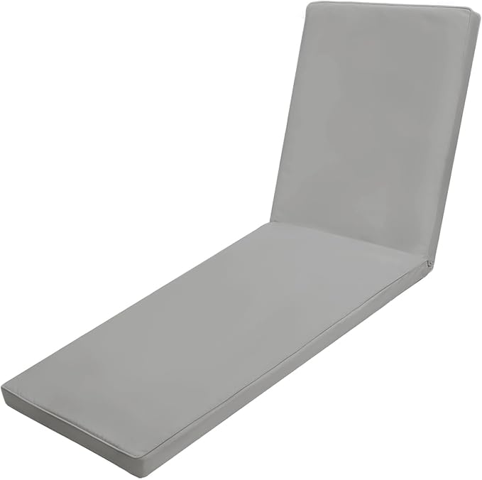 Outdoor Chaise Lounge Cushions for Patio, 72"x22"x3" Lounge Chair Cushions, Waterproof Replacement Seat Cushions for Outdoor Furniture