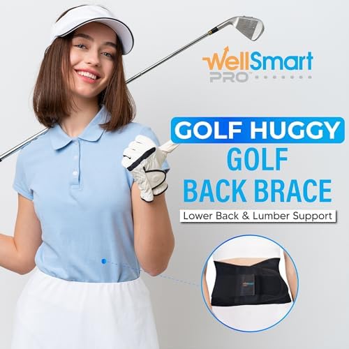 Golf Huggy Back Brace – Lower Back Support, Breathable, Fits Under Clothes