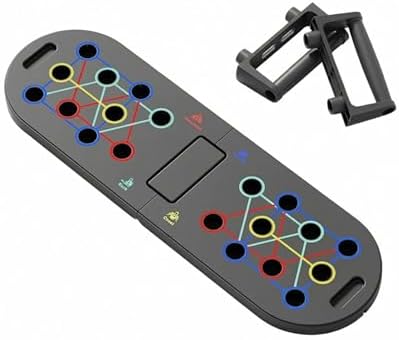 Foldable Push Up Board, Portable Multi-Function Fitness Exercise Board for Home Total Body Workout