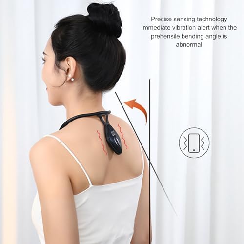 Posture Reminder, Intelligent Vibration Alarms Silicone Hunchback Posture Corrector Device for Children Adults for Travel (Type 2)