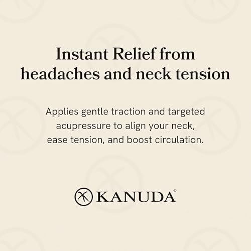 Kanuda SOMA Nap Pillow - Cervical Traction Device for Neck Pain Relief Neck Stretcher Professional Neck Massager Home Physical Therapy Designed by a Physical Therapist