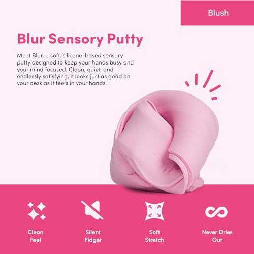 Speks Blur Sensory Slime Putty, Silent Stress Relief Tool, Desk Toy