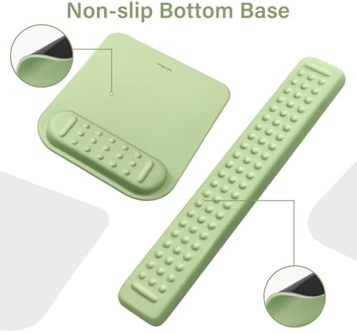 MOSISO Keyboard Stand&Wrist Rest Support for Keyboard &Mouse Pad Set