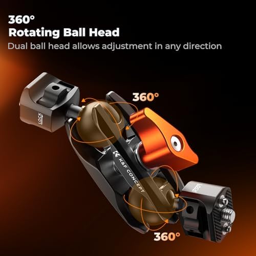 K&F CONCEPT Dual Ball Heads Magic Arm, Articulating Magic Arm