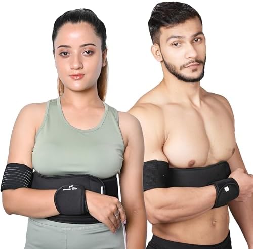 Wonder Care-Left Right Shoulder Immobilizer Arm Sling Elastic Brace for Clavicle Collar Bone Dislocation Subluxation Shoulder stabilizer Compression Brace After Rotator Cuff Surgery - Black(58"-62")