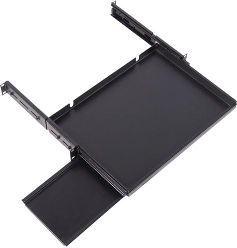 Vertical Cable Sliding Keyboard Shelf for 16" Keyboards - 19" Rack-Mountable - 2U Rack Space