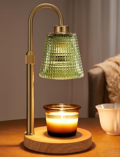 Sage Green Candle Warmer Lamp with Timer Home Decor Birthday Gifts for Women