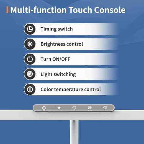 LED Desk Lamp with Clamp, 12W Brightness Office Desk Light for Home Office