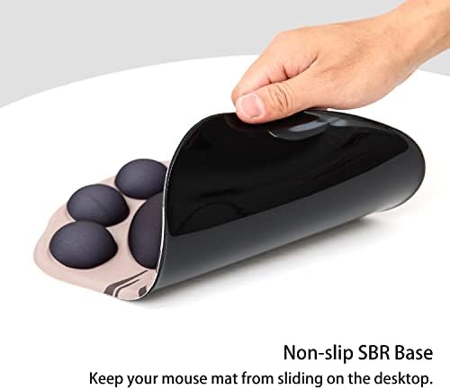 Mouse Pad Cat Paw, Ergonomic Mouse Mat with Wrist Support