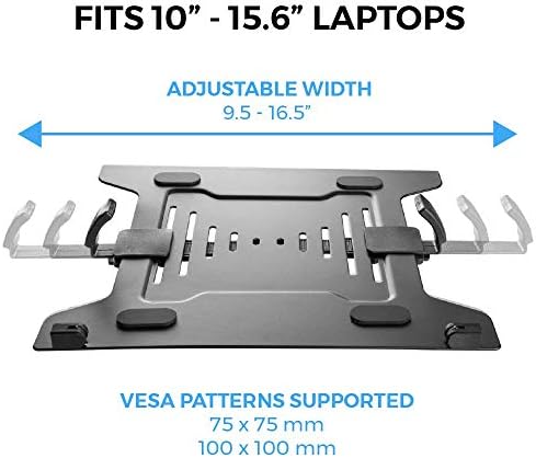 HumanCentric Laptop VESA Mount Tray for Monitor Arms, Stands, 75mm & 100mm