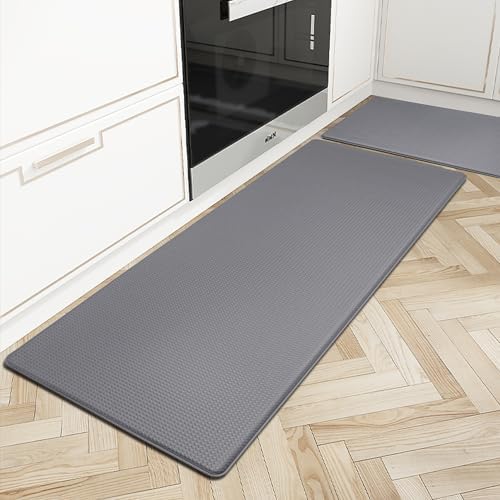 Artnice Kitchen Mats for Floor 2PCS, 0.4inch Stylish Anti Fatigue Mat