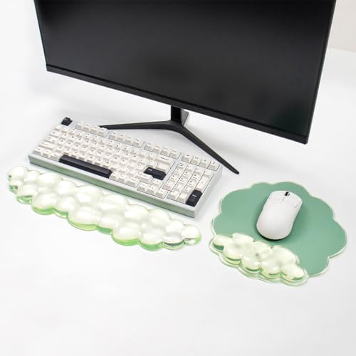 Cloud Wrist Rest and Cloud Mouse Pad for Keyboard and Mouse Pain Relief