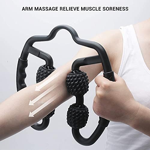 Shadowfit Muscle Massager Roller, Trigger Point Foam Roller for Calves, Legs, Arms, Shin Splints, Massage Tool to Relieve Soreness, Stiffness, and Tight Muscles, Cellulite Deep Tissue Massaging