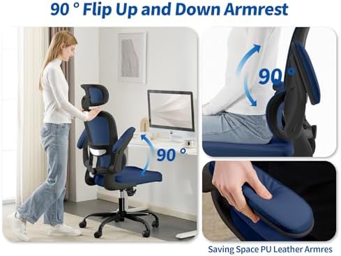 TRALT Ergonomic Office Chair Desk Chair with Adjustable Lumbar Support