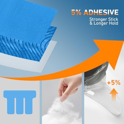KTQUICK Precut Kinesiology Tape for Shoulders, 24 PCS, 20% Stronger, Blue