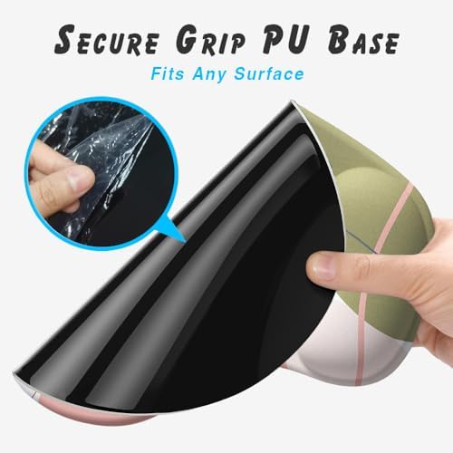 Office Mousepad with Gel Wrist Support - Ergonomic Gaming Desktop Mouse Pad Wrist Rest - Design Gamepad Mat Rubber Base for Laptop Computer -Silicone Non-Slip Special-Textured Surface (15DigitalT)