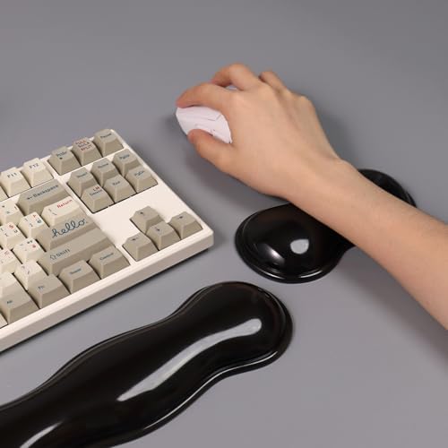 Gel Keyboard and Mouse Wrist Rest Set,Wrist pad for Computer Keyboard