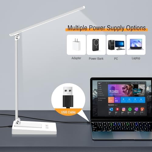 Rechargeable LED Desk Lamp, 5 Color Modes with 5 Brightness