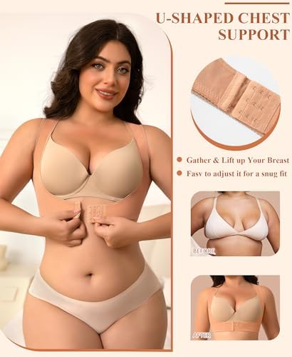 DERCA Posture Corrector for Women Chest Brace Push Up Back Support Bra