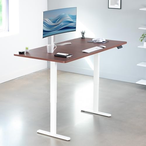VIVO Dark Walnut 71 x 36 in Standing Desk, DESK-KIT-E2W7D-36