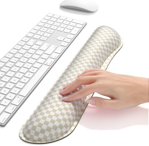 Dapesuom Keyboard Wrist Rest, Memory Foam, Ergonomic, Gaming,Sand