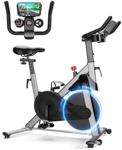 MJWW Stationary Bike, 32-Level Magnetic Exercise Bike 300lbs Max