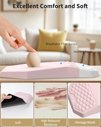 Ergonomic Mouse Pad with Wrist Rest Support for Carpal Tunnel Pain Relief