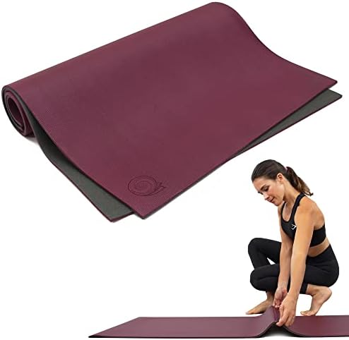 Koru Fold & Roll Yoga Mat - Patented Design, Cleaner Alternative to Traditional Yoga Mats, 6mm Thick, 7P Free, SGS Certified, 68" x 24"