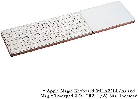 Fotodiox CraftMaster Union Tray for Apple Magic Keyboard and Apple Magic Trackpad 2 - Metal Dock Stand Controls Your iMac or Laptop Remotely, Premium Home and Office Accessory - Rose Gold