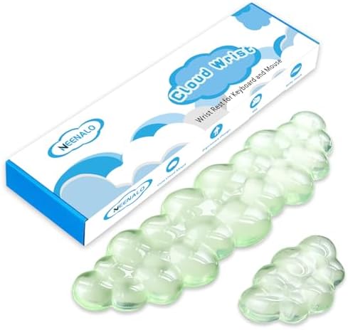 Gel Cloud Wrist Rest Keyboard, Ergonomic Keyboard Wrist Rest, Green