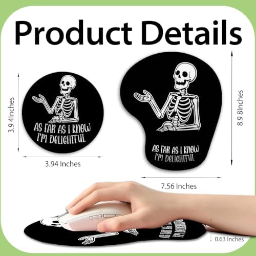 iRudyard 2Pcs Rubber Coasters Mouse Pad Wrist Support Non Slip Pu Reuse