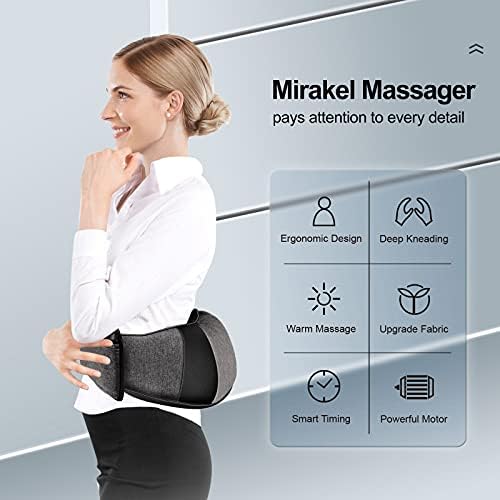 Shiatsu Neck and Back Massager with Heat for Pain Relief Deep Tissue Gifts
