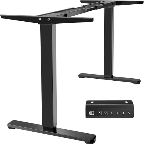 VIVO Black Dual Motor Electric Standing Desk Frame, DESK-E-200B
