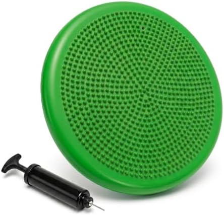 Hanstuten Wobble Seat Cushion Balance Disc - Rubber Wiggle Seat for Active Sitting, Office Desk Chair, and Core Strength Training