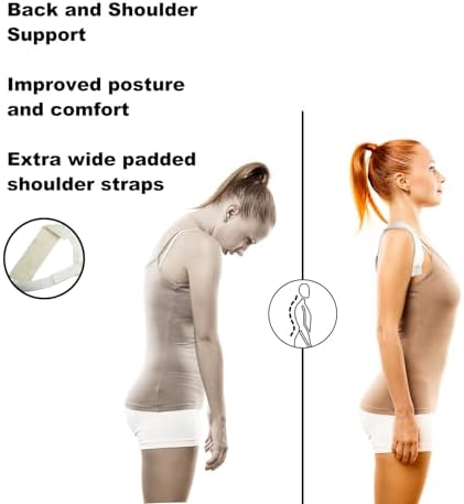 Posture Corrector Adjustable Compression Shoulder Support Strap for Upper Back, Kyphosis, Scoliosis, Hunchback – Clavicle & Fracture, Posture Straightening Belt for Men & Women (Large)