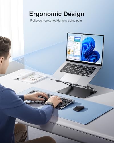JOIOT Ergonomic Laptop Stand,Adjustable Riser for 10-17.3”Computer
