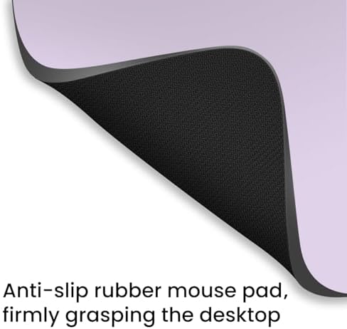 Small Mouse Pad 6 x 8 Inch, Horizontal and Vertical Flexible use. Great for Traveling, Wireless laptops, Keyboard Trays, Offices, etc. (Purple)