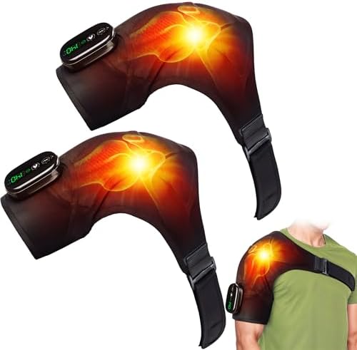 Shoulder Heating Pad Massage - 3 in 1 Cordless Electric Vibration