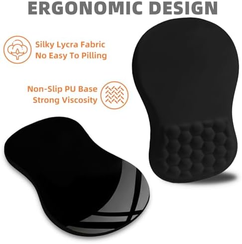 Ergonomic Mouse Pad Wrist Support for Carpal Tunnel Pain Relief