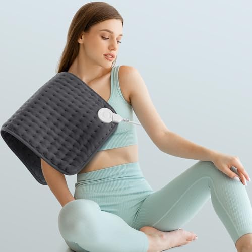 VALGELUIK Heating Pad for Back Pain Relief, 12"x24" Electric Heat Pad Gifts